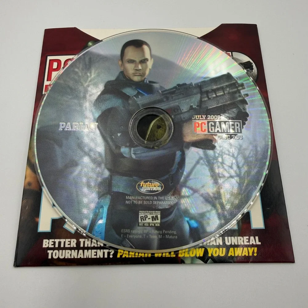 PC Gamer CD July 2005 Disc 7.55 Pariah FPS Action Vintage PC Game Demo Disc
